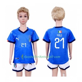 Günstige Fußballtrikots Italien Pilro 21 Kinder 2018 Kurzarm Heimtrikotsatz kaufen